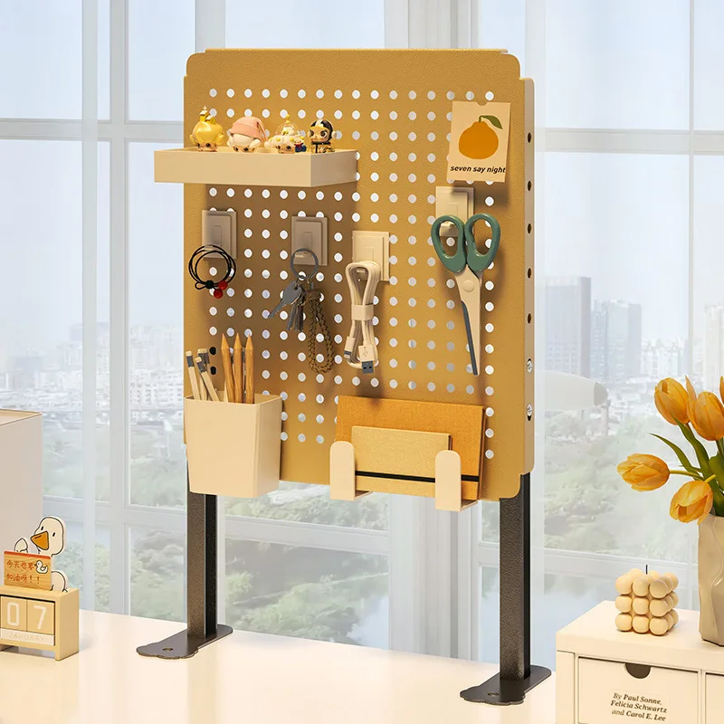 Table Top Vertical Cavity Board Bookcase Bookshelf Desktop Hole Board Student Desk Shelving Office Storage Rack DIY