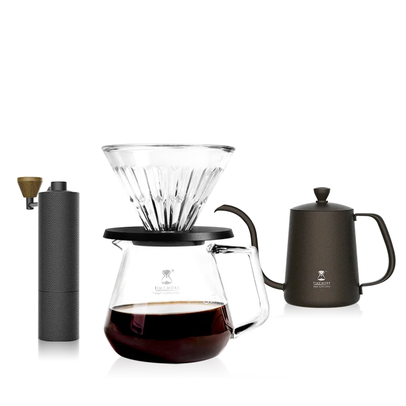 

Premium Gift Box Outdoor Travel Drip Coffee Coffee Set with Manual Coffee Grinder