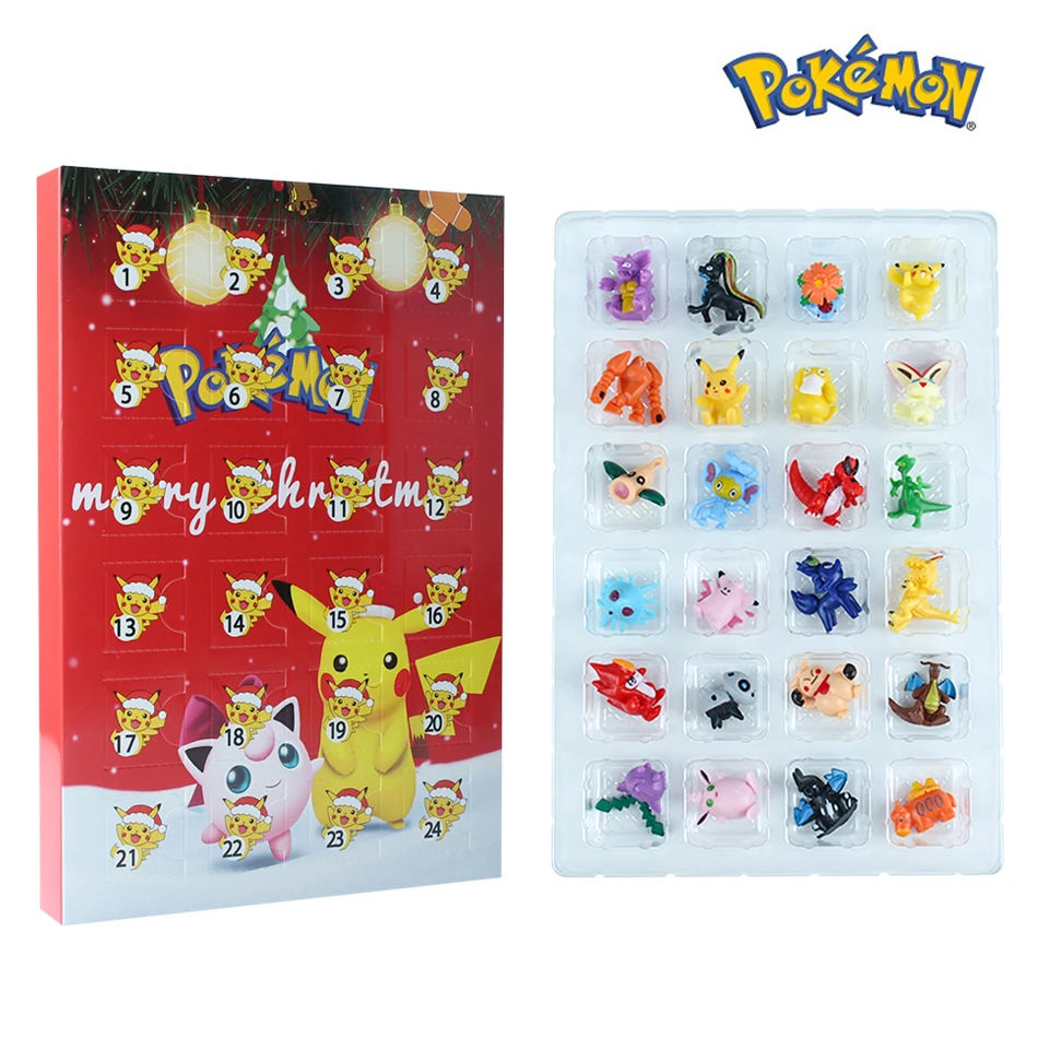 Pokemon Figuras Dentro Brinquedos De Presente De Natal Para Crianças, Caixa  De Sorte, Aleatório, 24Pcs - AliExpress