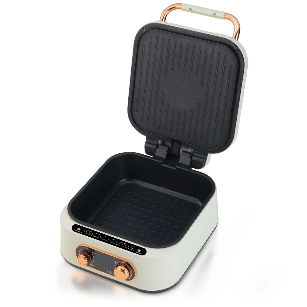 220V Non-stick Household Food Pancake Baking Machine Electric Hot Pot Home  3 in 1 Hot Pot Grill Crepe Maker 5