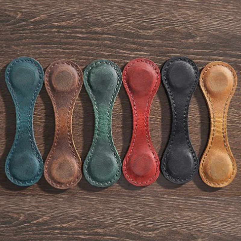 Bookmark Set Vintage Magnetic Leather Double-sided Magnetic Buckle Magnet Clip