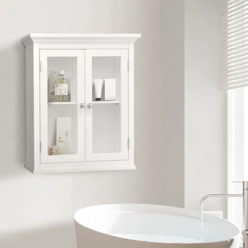 

Madison Removable Wooden Wall Cabinet with 2 Doors, White