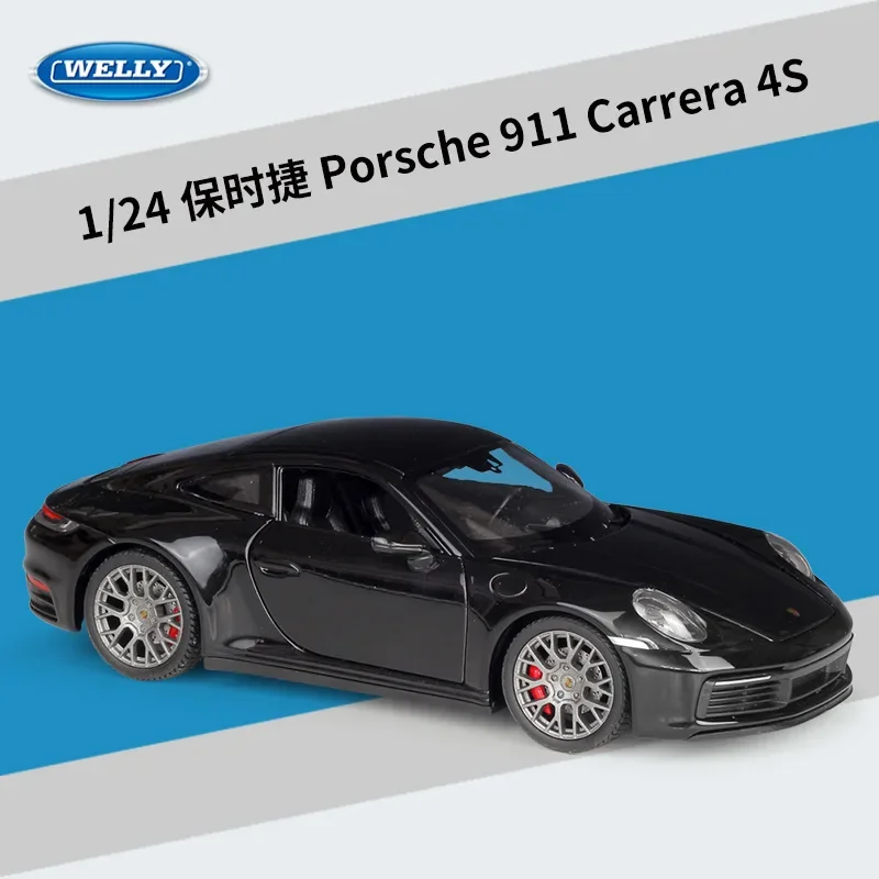 ミニカー Welly 1/18 Porsche 911 Carrera S Welly NEX 1:18 Porsche 911 Carrera S Coupe (991) in Rhodium