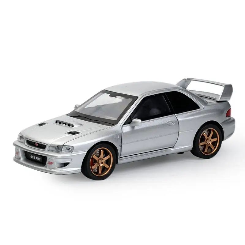 1:32 JDM Subaru Impreza STI WRX Alloy Car Model Sound and Light Pull Back Children's Toy Collectibles Birthday gift 6