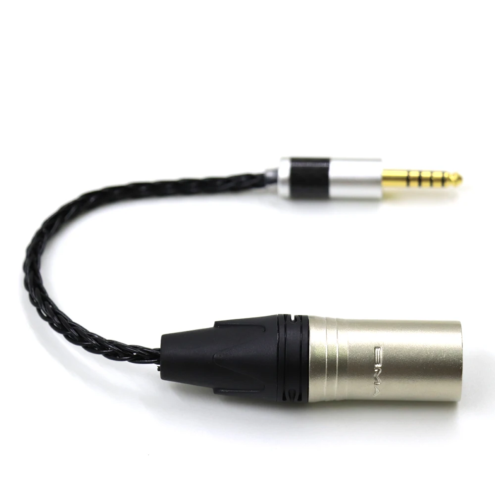 

New 7N OCC Silver 4.4mm Male to 4pin XLR Balanced Male Audio Adapter Cable 4.4 TRRRS TO XLR Connector