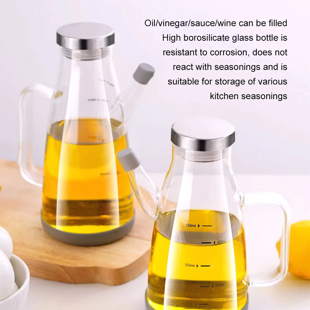 New Oil Spray Bottle 750ml High Borosilicate Glass Cooking Oil Dispensers Olive Sprayer Mister For Air Fryer Salad Baking