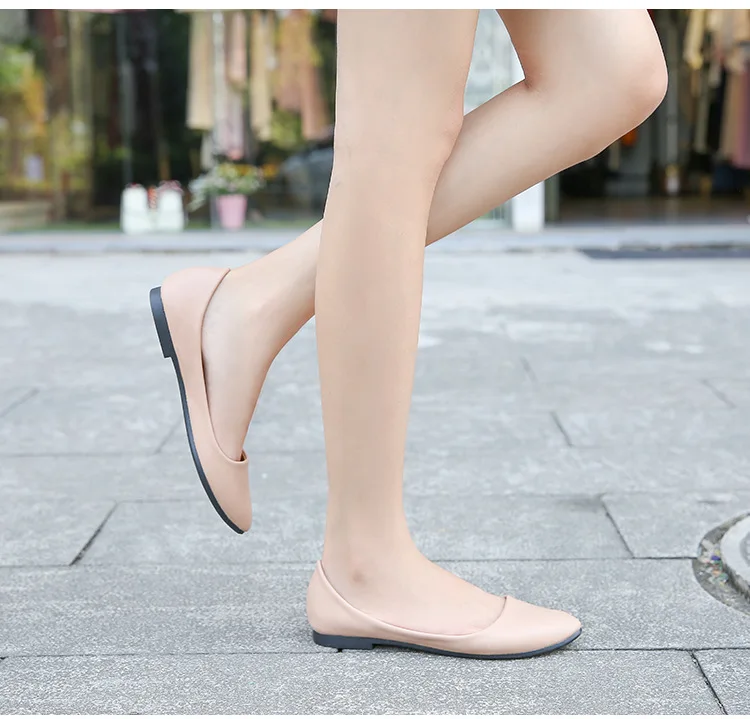 Zapatos planos con punta estrecha para mujer