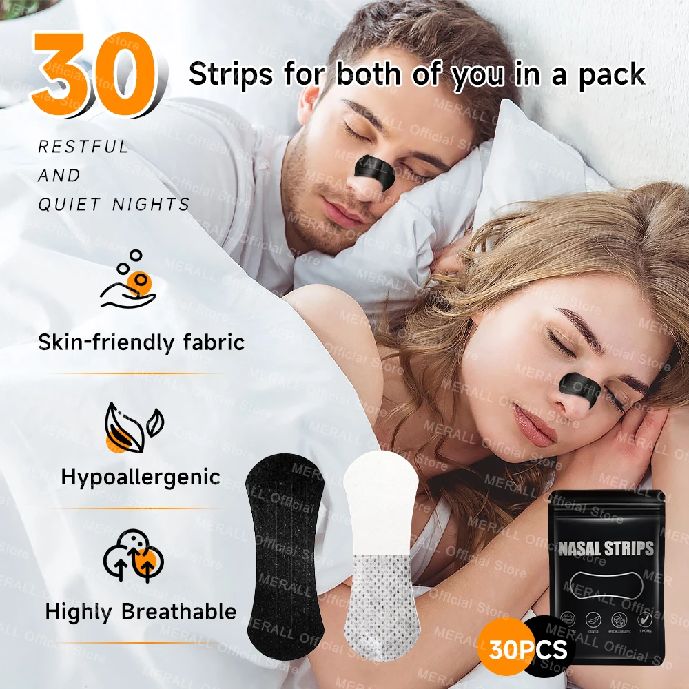 Breath Nasal Strips Sleeping Nose Strips Breathing Extra Strength Reduce Snoring Relieve Nose Patch Anti Snoring Nasal Strips