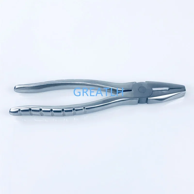 Kirschner Wire Cutter Flat Nose Pliers Serrated Jaws Bone Forcep Pin Orthopedics Pet Surgical Tool 3 Types Optional 1pcs
