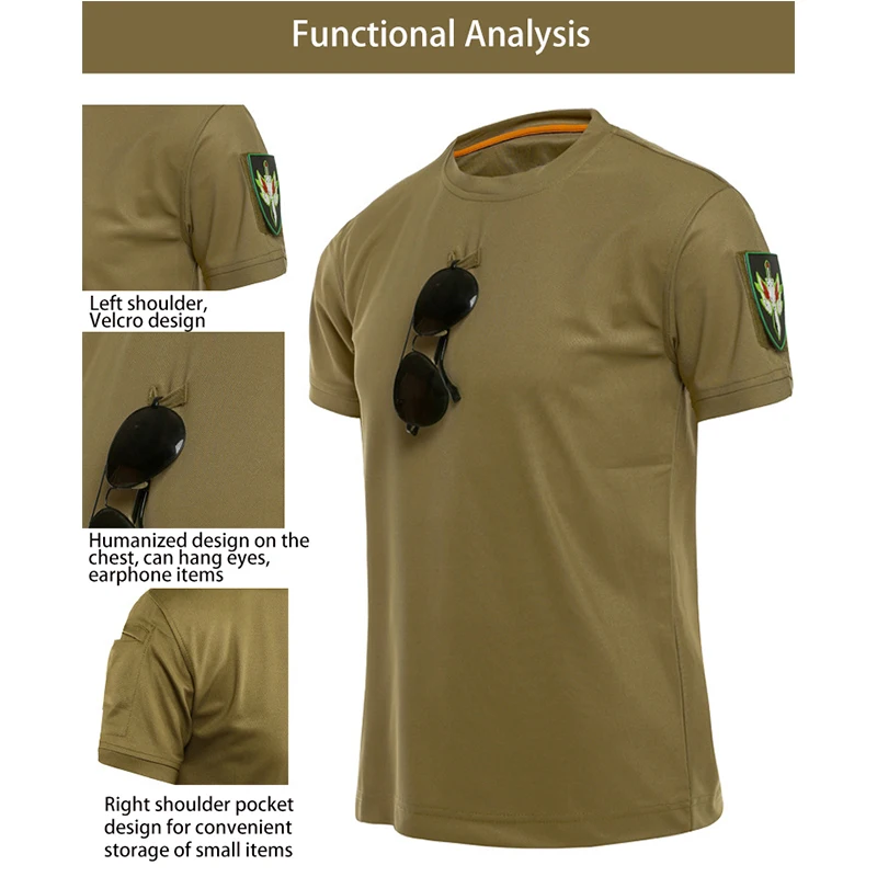 Sport T Shirt TRVLWEGO Running T Shirt Outdoor Quick Dry Breathable Professional Training