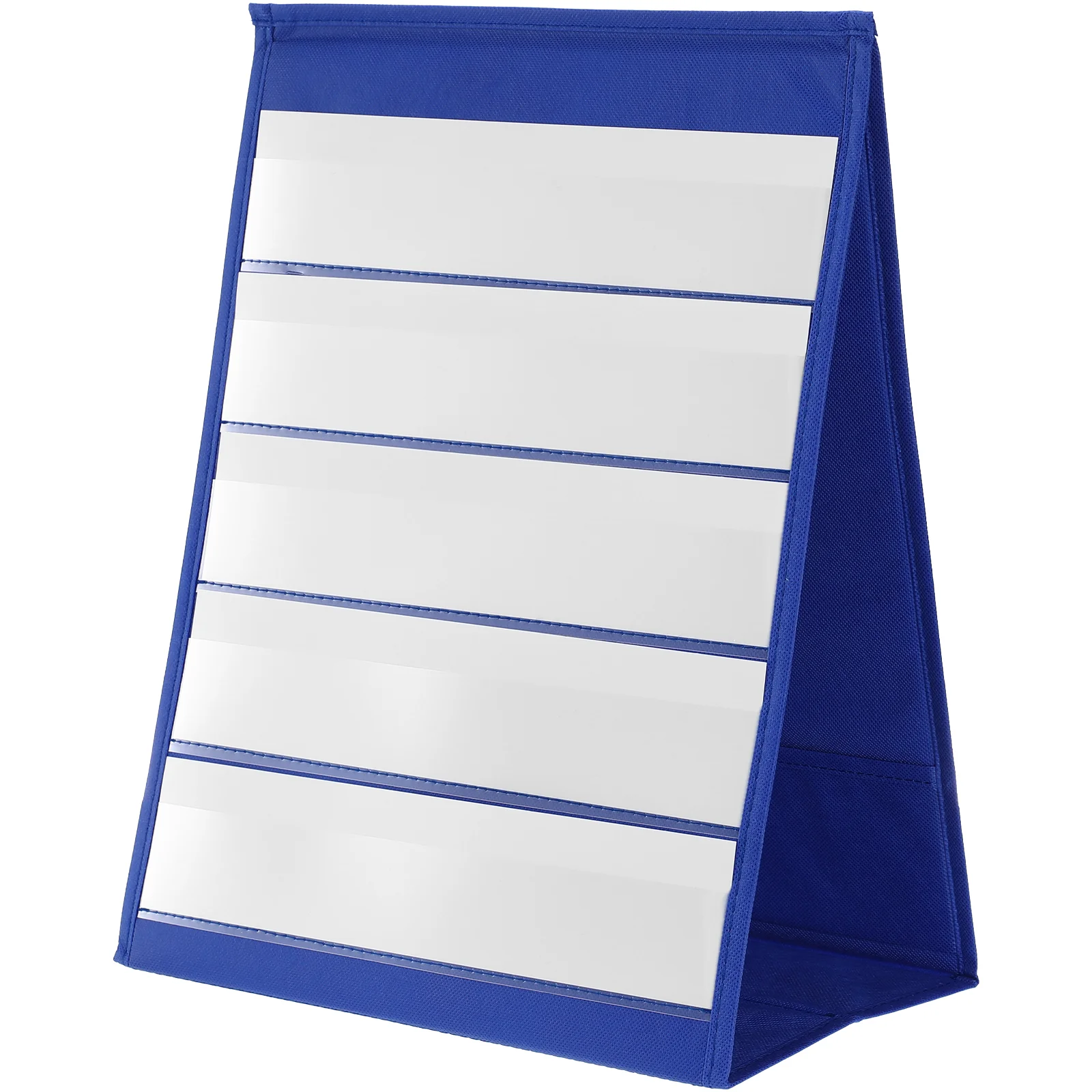 

Desktop Pocket Chart Self-Standing Tabletop Pocket Chart with Dry Erase Cards for Classroom Office Home