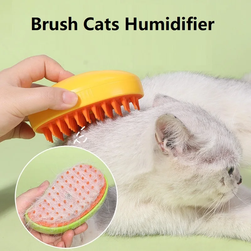 Neuer Dampfbürsten-Tierhaarkamm mit Luftbefeuchter für Katzen, Gadget zur Tierhaarentfernung MMRYP05_voghion.com
