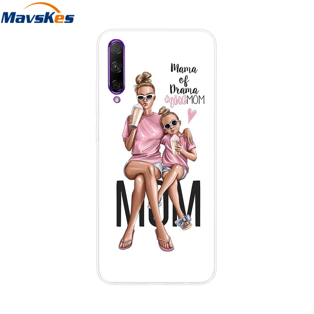 Elegant Floral Design Soft Clear Silicone Phone Case with TPU Bumper