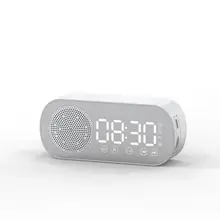 

Subwoofer Speaker Wireless Mirror Alarm Clock Multi Function Bluetooth5.0 FM Radio Protable Accessories Support TF Card