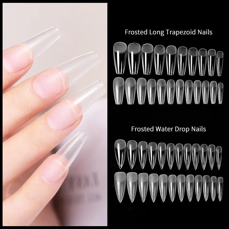 24Pcs Full Cover Acrylic False Nail Tips