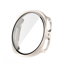 Premium Scratch-Resistant Hard PC Protective Watch Case Cover for Watch 8 Classic 46MM (Starlight Color)