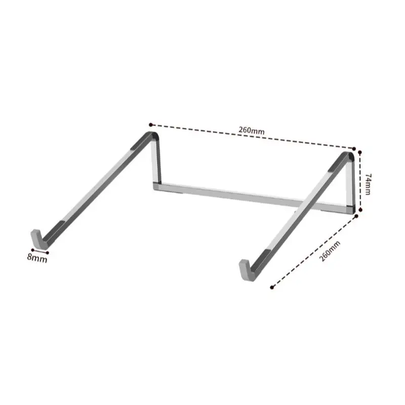 조절 가능한 새로운 노트북 스탠드, 노트북 히트싱크 라이저 브래킷, 알루미늄 인체공학적 접이식 휴대용 데스크탑 홀더