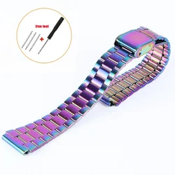 Stainless Steel 18mm Metal Watchband Strap - 18mm (Colorful)