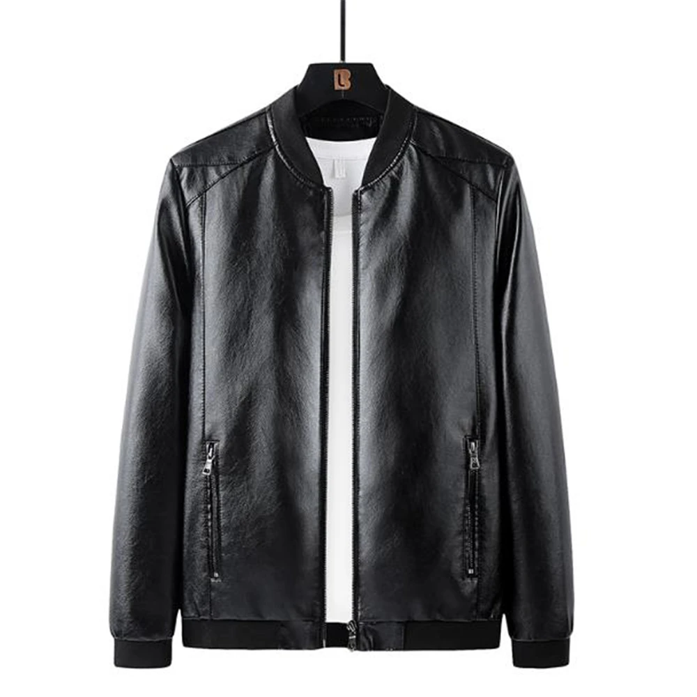 

Hot Sale Leather Jacket Bomber Motorcycle Coats Men Biker Pu Baseball Overcoat Hot Sale M-8xl 2024 Fashion Causal Jaqueta