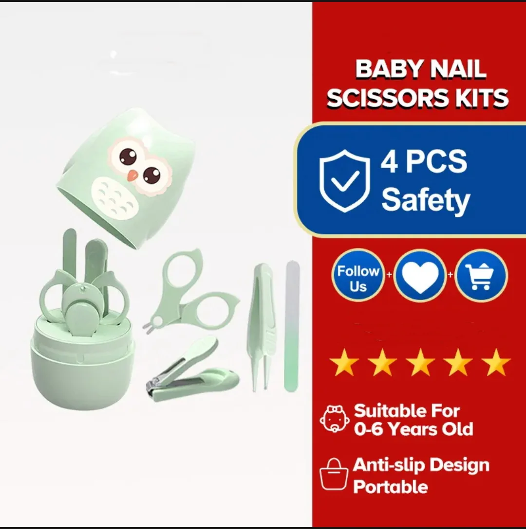 Luvlap Baby Grooming Scissors & Nail Clipper Set/Kit, Manicure Set, 4pcs,  Blue, 0m+ – Luvlap Store