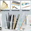 3 Holes Transparent Cosmetic Makeup Acrylic Makeup Brush Tool Storage Box Case Make-up Brush Holder Table Organizer Makeup Tool 5
