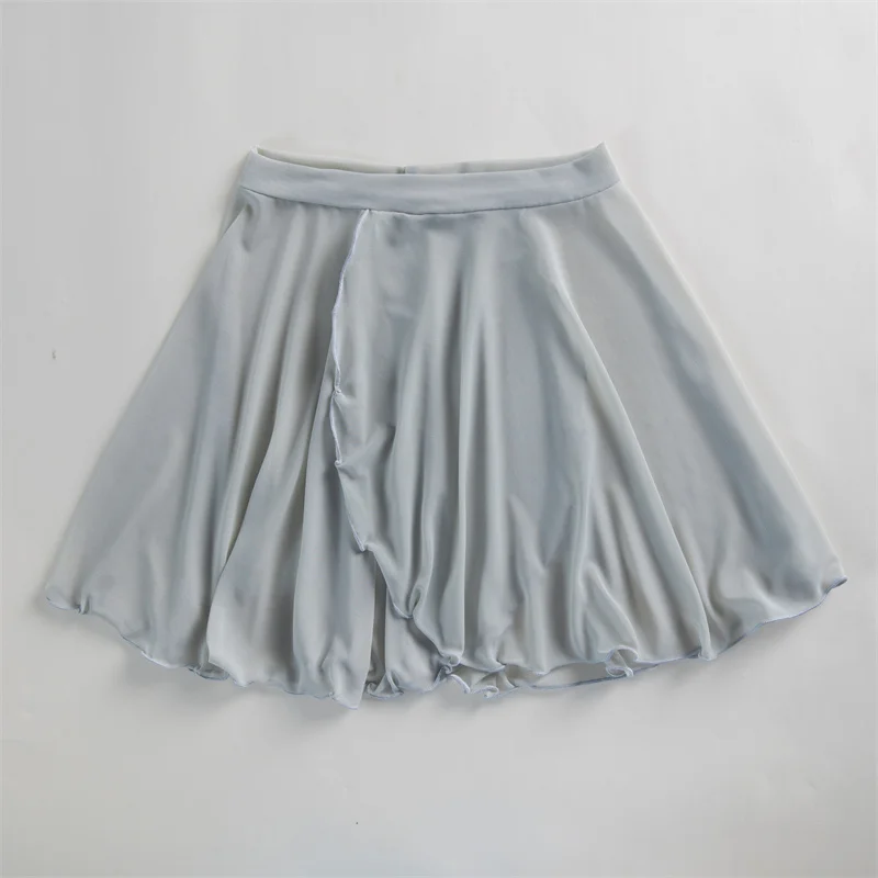 Mesh Spandex Girls Women Adult Yoga Ladies Sports Wear Ballet Dance Skirts