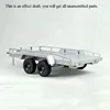 CROSSRC 1/10 Scale RC Heavy Duty Flatbed Full Remote Control Trailer Truck Unassembled KIT DIY T006 Car Model RC Toy TH10473 1