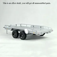 CROSSRC 1/10 Scale RC Heavy Duty Flatbed Full Remote Control Trailer Truck Unassembled KIT DIY T006 Car Model RC Toy TH10473 1