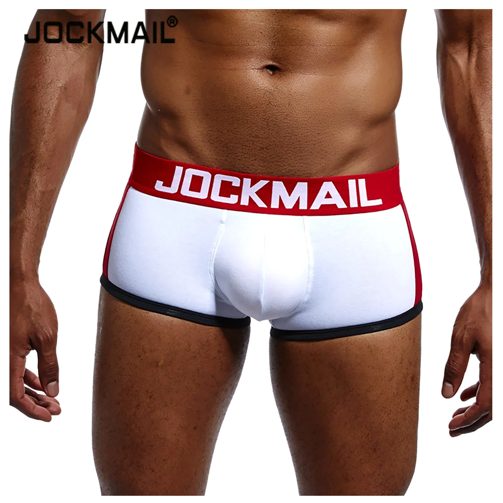 

Jockmail Brand Sexy Men Underwear Penis Boxer Push Up Boxershorts Hip-up Butt Lifter Men's Package Enhancing Padded Trunk Gay