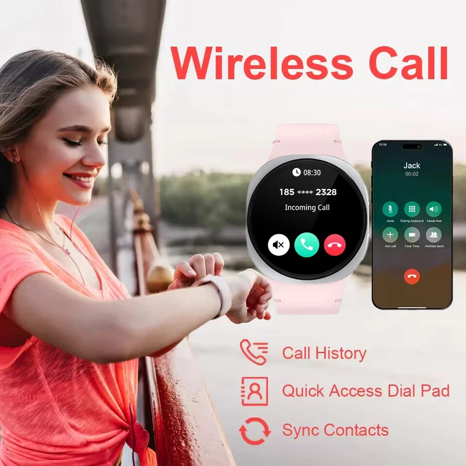 2026 New Watches 8 Mini Smart Watch For Men Women GPS Track Health Sports AMOLED Heart Rate Bluetooth Call Waterproof Smartwatch 5