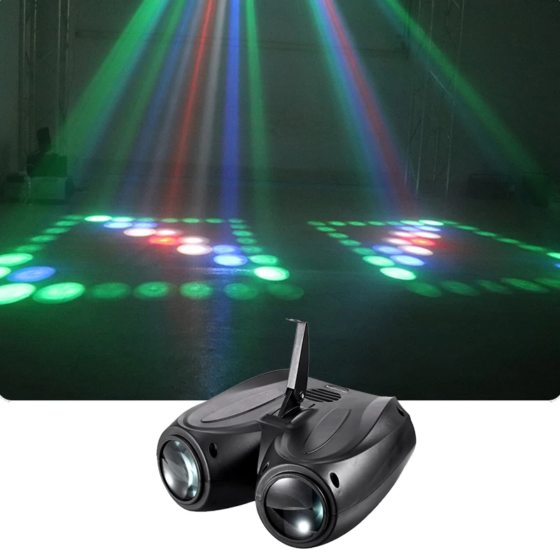 

Dj Led RGBW Double Airship Stage Effect Light Moon Love Flower Building Blocks For Home Party Disco KTV Night Club Wedding