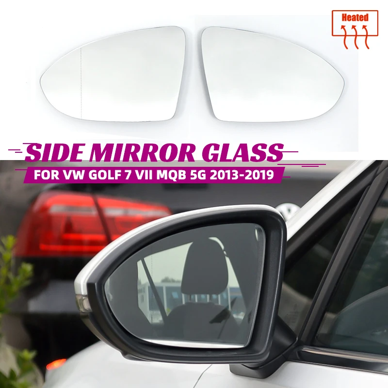 

Отличное зеркало заднего вида с подогревом Сменное стекло для Volkswagen VW Golf 7 VII MK7 MQB 5G 2013-2019 автомобильные аксессуары