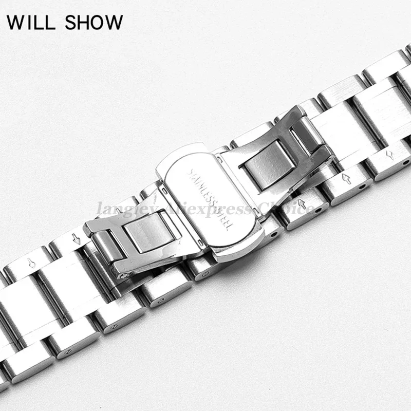 Premium Stainless Steel Watch Band Bracelet - Master Crescent Series (12mm to 24mm)