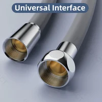 Bathroom Silicone Shower Tube Bend Arbitrarily Hose Explosion Proof Anti Winding Shower Head Hose Used High Toughness Design 2