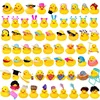 Cute Rubber Duck Accessories Decorations Mini Sunglasses Necklace Scarf Earphone Crown Hat Car Dashboard Decorations Bath Toy 2