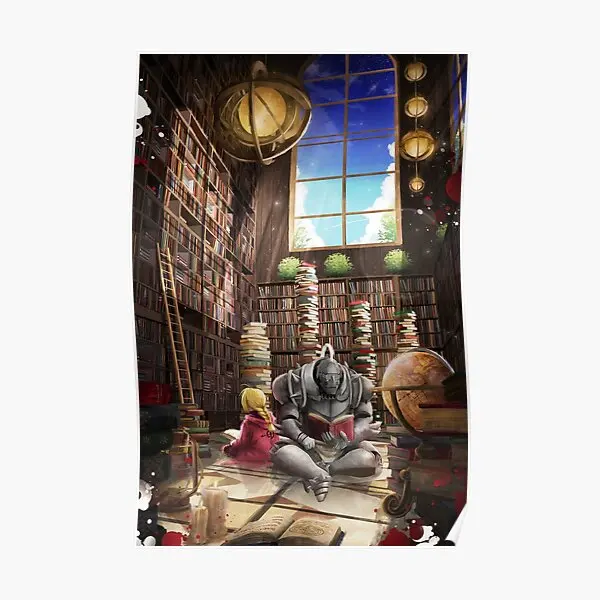 

Постер библиотеки, алхимика, декор комнаты, печать, художественное украшение, современная живопись, винтажная забавная Настенная картина для дома, без рамки