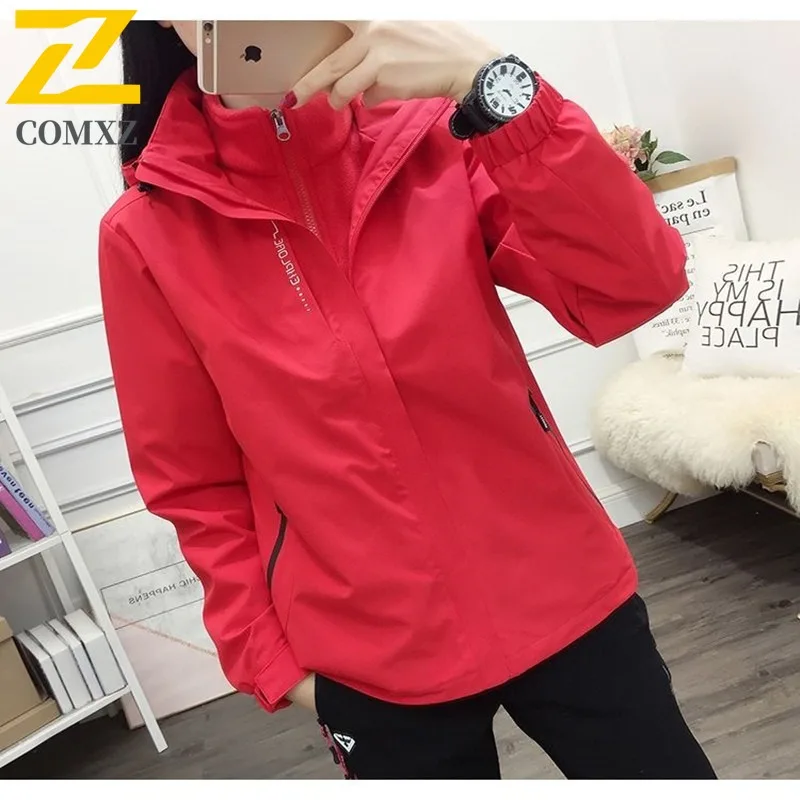 COMXZ Thickened Lightweight Mens Jacket Outdoor Rock Climbing Windproof Warm Parka Minimalist Hooded Travel Winter New Jackets