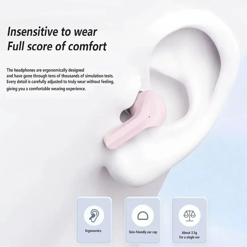 TWS Wireless BT Headphones Earphones Transparent Mini Headset HIFI LED Power Digital Display Stereo Sound Earbuds wireless headphones