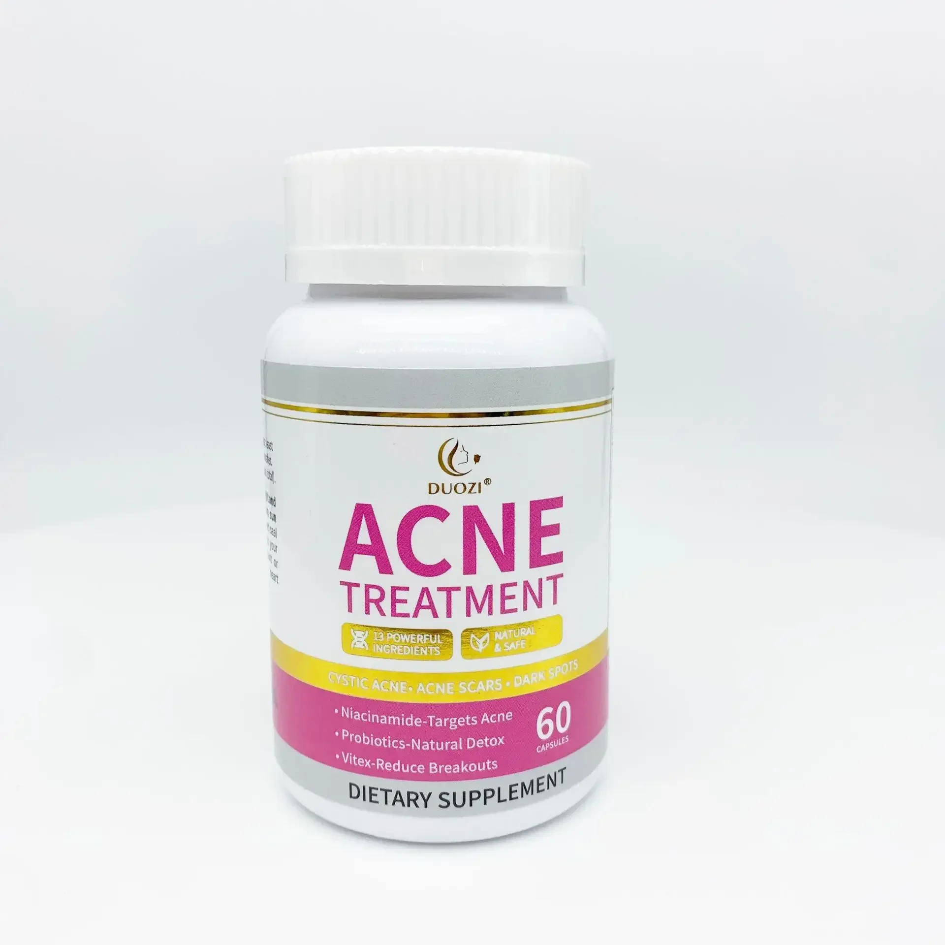 

1 bottle of natural acne treatment capsule vitamin to maintain skin health