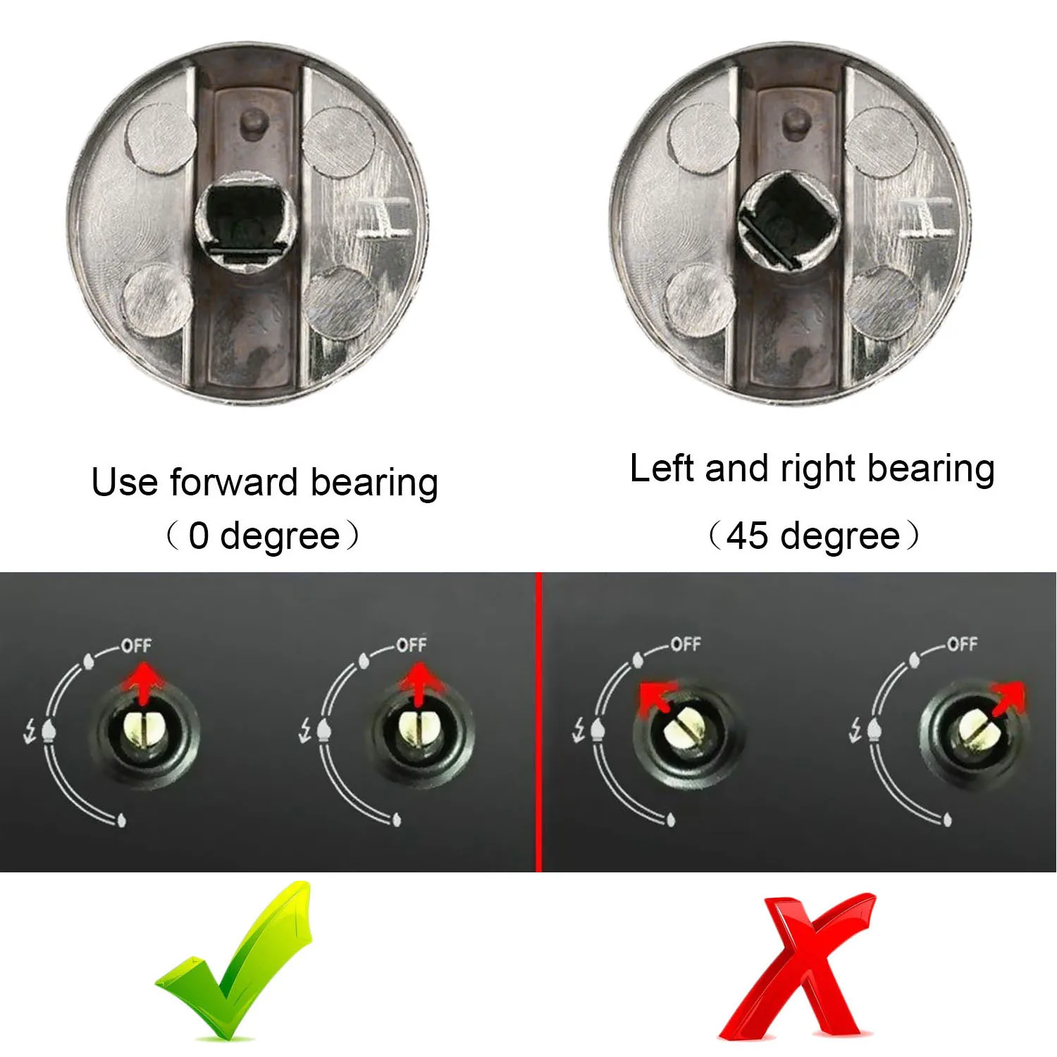 4PCS Universal Metal Rotary Switch Control Knobs Replacement Accessories rotary switch for Kitchen Cooker Gas Stove Handles Knob