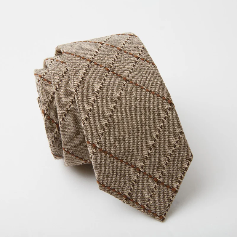 cravatte-per-uomo-100-cotone-7cm-x-148cm-2022-moda-per-il-tempo-libero-khaki-plaid-uomo-abiti-formali-cravatta-matrimonio-sposo-uomo-d'affari-wear