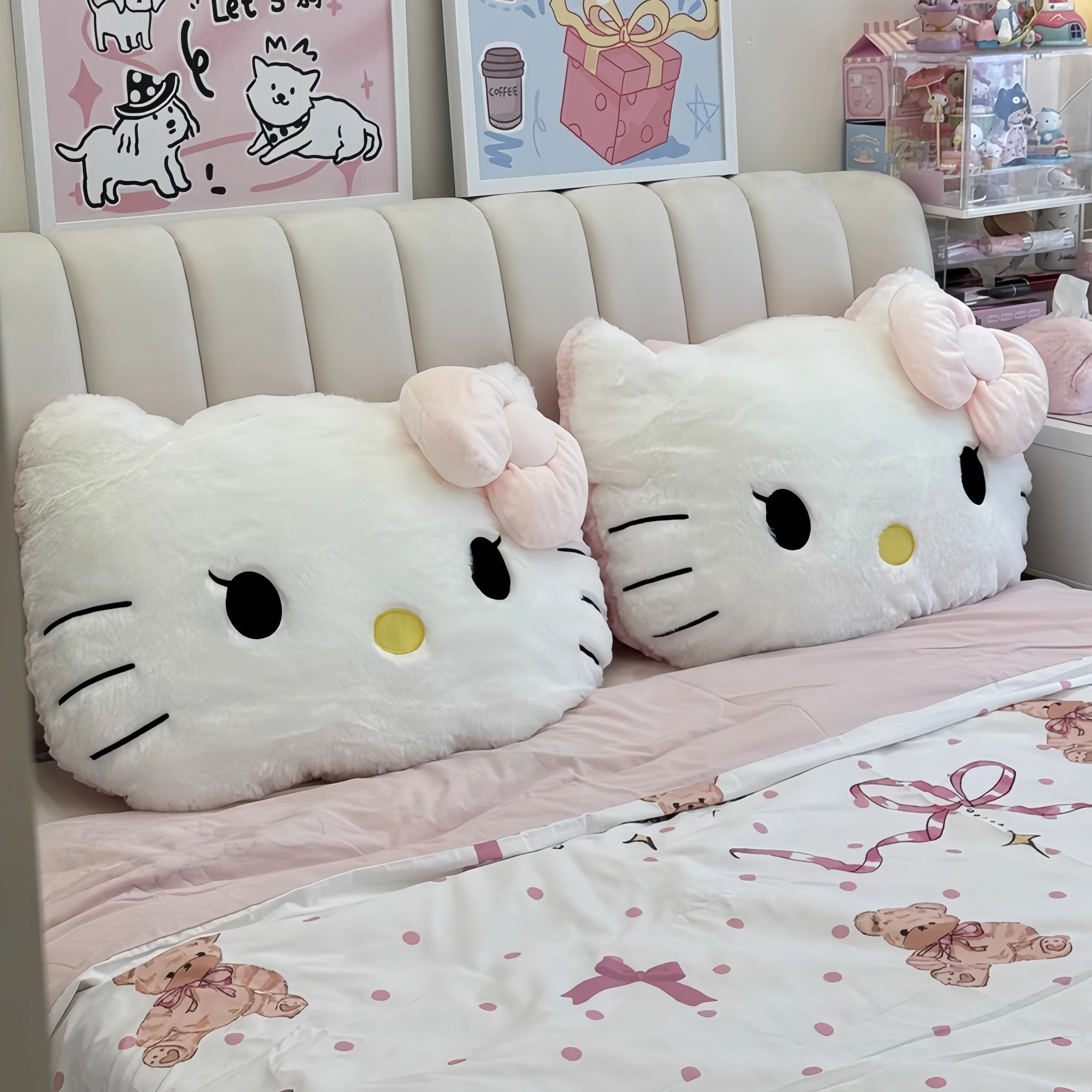 Cuddly Big Size Comfortable Hello Kitty Cuddly Pillow Back Cushion Headrest  Comfortable Sofa Bed Throw Pillow Home Decor Gifts - AliExpress, image size:2880x2880