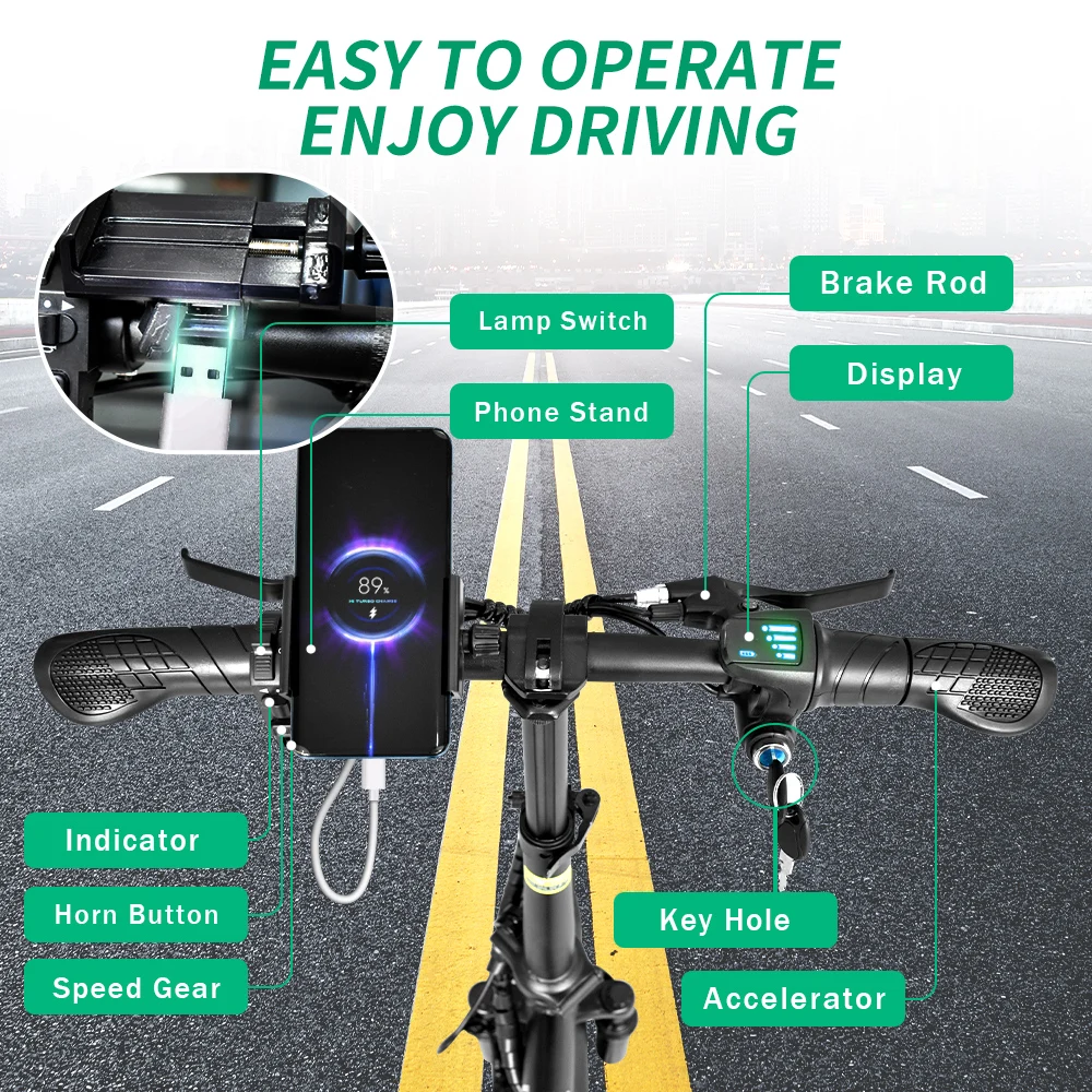 IDOTATA 48V Foldable Electric Bike 2