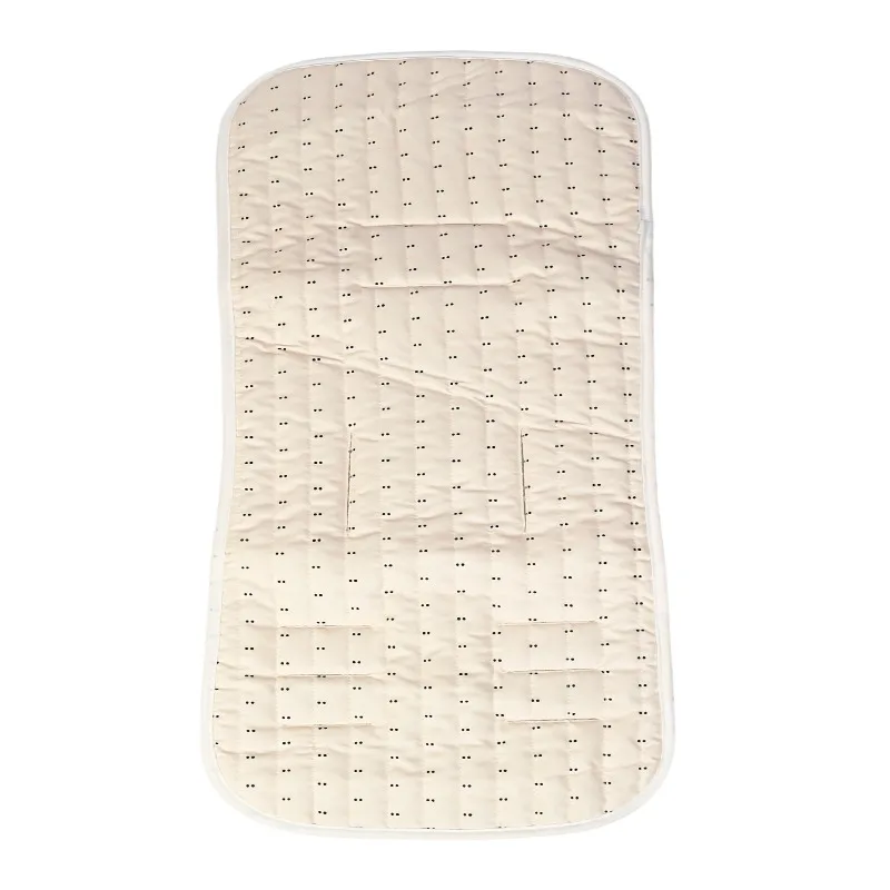 Universal Baby Stroller Liner Pad, Breathable Soft Quilted Cushion Summer Cool Infant Seat Cover for Pram Buggy Cute Prints