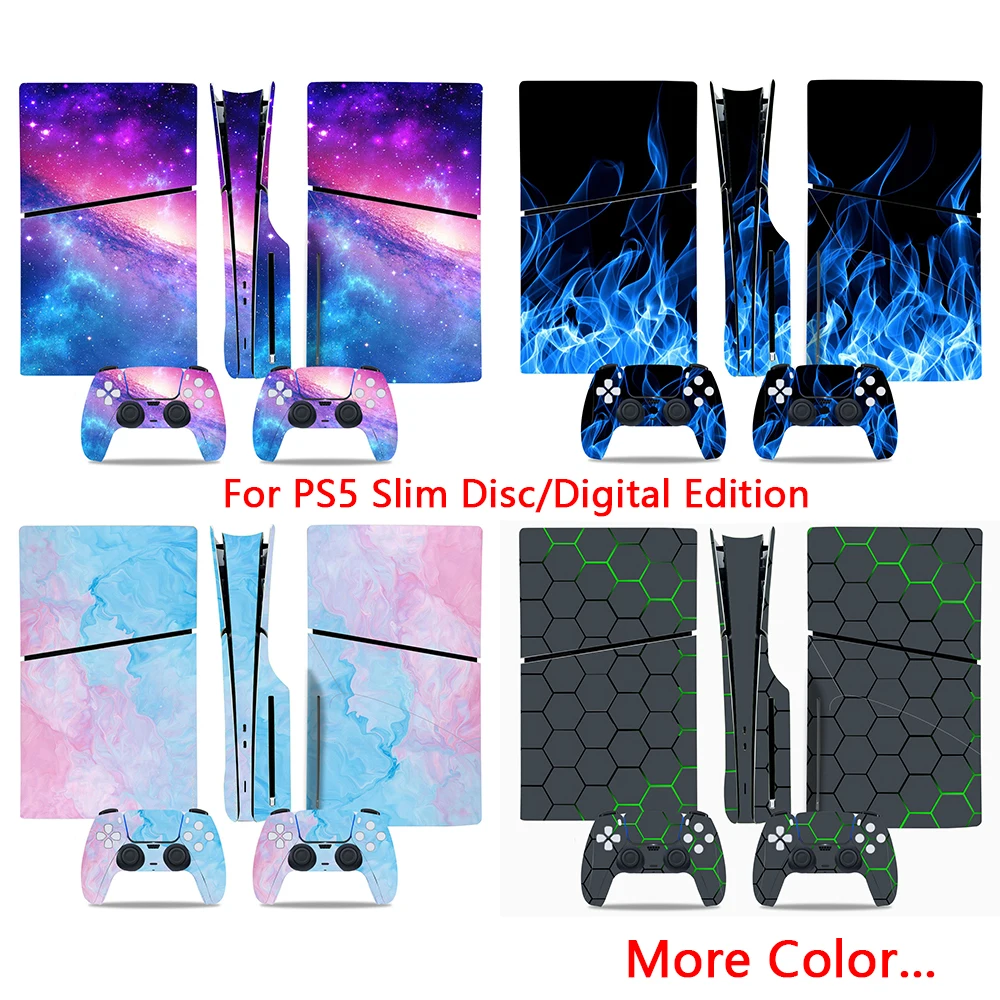 Per Ps5 Slim Game Console Sticker Skin Disc/Digital Edition Decalcomania Pellicola Protettiva Antigraffio Per Sony Ps5 Slim Host Accessory
