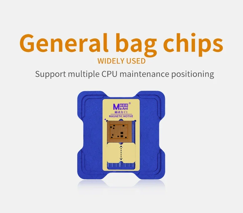MAant C1 Magnetic Tin Planting Platform For iPhone A8-A19 QUALCOMM HS EMMC Mainboard CPU BGA Welding Reballing Stencil Tools Set