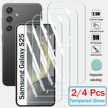 Pellicola protettiva in vetro temperato da 2/4 pezzi per Samsung Galaxy S26 S25 S24 Ultra S23 S22 Plus FE, trasparente