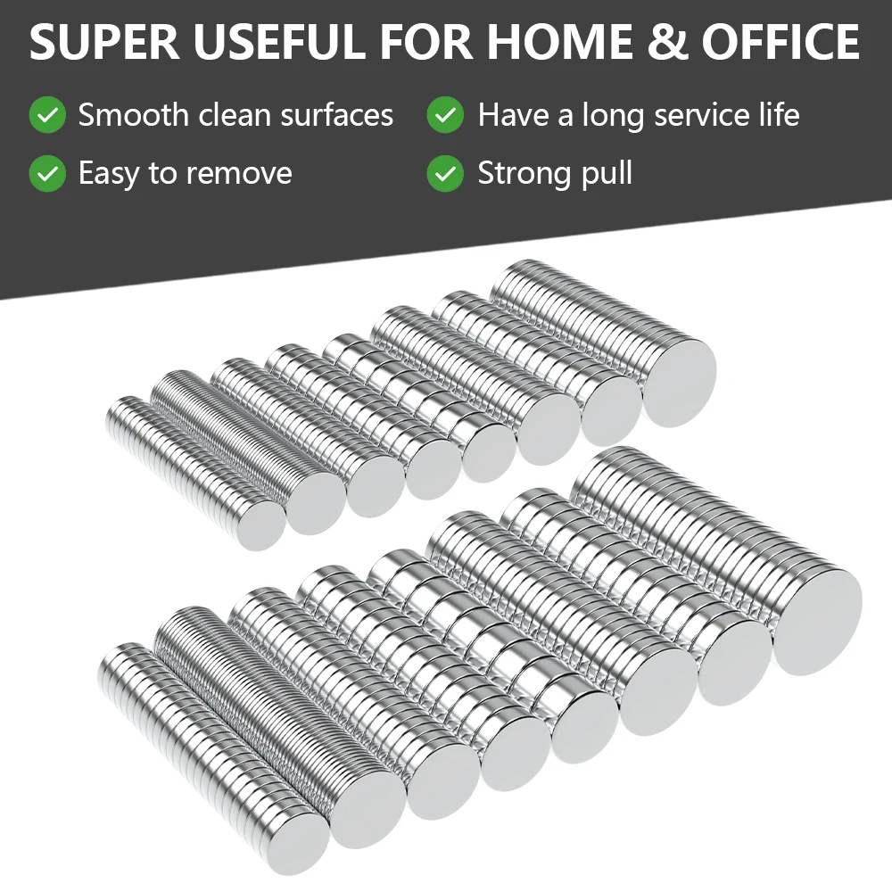 8x2 10x2 10x3 12x2 15x2mm N35 Superstarker Neodym-Magnet Runde NdfeB Leistungsstarke permanente magnetische Imanes-Kühlschrankmagnete – Detail 2