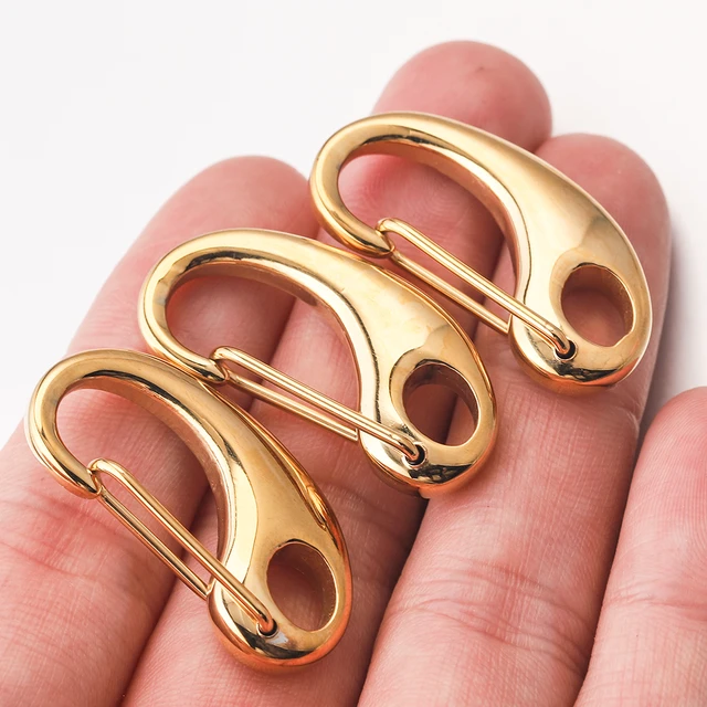 2Pcs/set Metal Keychain Clasp Hook Carabiner Keyring Snap Buckle Lanyard  Jewelry DIY Bag Accessories - AliExpress