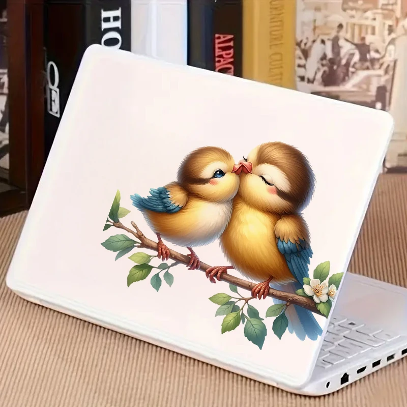Mama and Baby Bird Sticker, Water-proof Home Wall Decal, Used for Wall, Bathroom, Cabinet, Door,Toilet, Car, Laptop